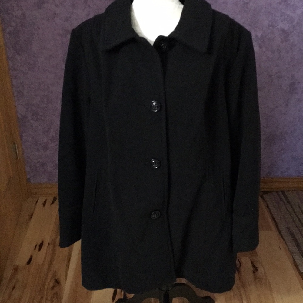 Black peacoat